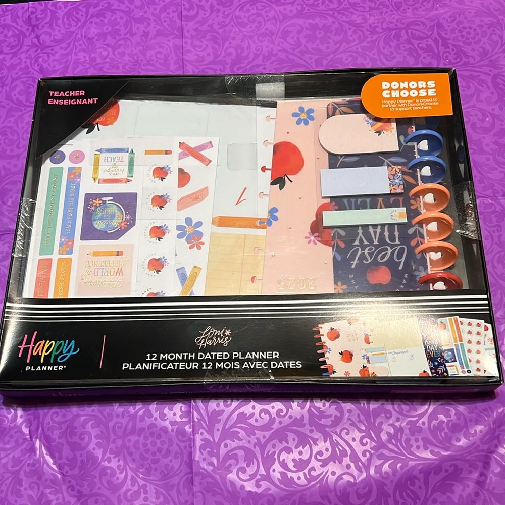 Happy Planner 12-Month Teacher Planner Kit-Classroom Brights July '24 - June '25